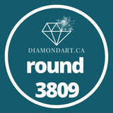 Round Diamonds DMC 3800 - 5200-500 diamonds (3 grams)-3809-DiamondArt.ca