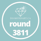 Round Diamonds DMC 3800 - 5200-500 diamonds (3 grams)-3811-DiamondArt.ca