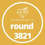 Round Diamonds DMC 3800 - 5200-500 diamonds (3 grams)-3821-DiamondArt.ca