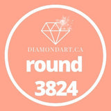 Round Diamonds DMC 3800 - 5200-500 diamonds (3 grams)-3824-DiamondArt.ca