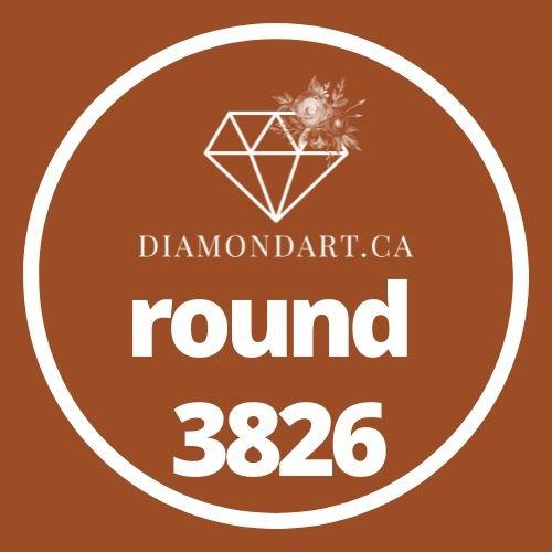 Round Diamonds DMC 3800 - 5200-500 diamonds (3 grams)-3826-DiamondArt.ca