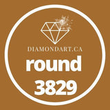 Round Diamonds DMC 3800 - 5200-500 diamonds (3 grams)-3829-DiamondArt.ca