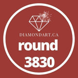 Round Diamonds DMC 3800 - 5200-500 diamonds (3 grams)-3830-DiamondArt.ca