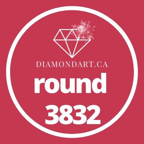Round Diamonds DMC 3800 - 5200-500 diamonds (3 grams)-3832-DiamondArt.ca
