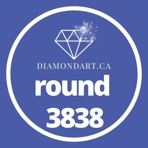 Round Diamonds DMC 3800 - 5200-500 diamonds (3 grams)-3838-DiamondArt.ca