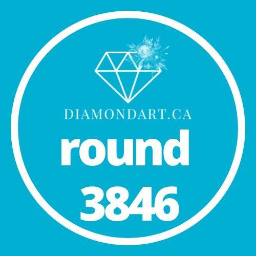 Round Diamonds DMC 3800 - 5200-500 diamonds (3 grams)-3846-DiamondArt.ca