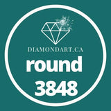 Round Diamonds DMC 3800 - 5200-500 diamonds (3 grams)-3848-DiamondArt.ca