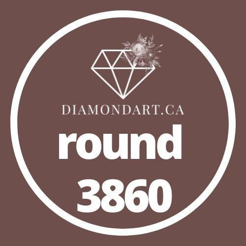 Round Diamonds DMC 3800 - 5200-500 diamonds (3 grams)-3860-DiamondArt.ca