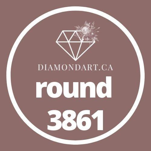 Round Diamonds DMC 3800 - 5200-500 diamonds (3 grams)-3861-DiamondArt.ca
