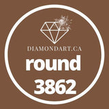 Round Diamonds DMC 3800 - 5200-500 diamonds (3 grams)-3862-DiamondArt.ca