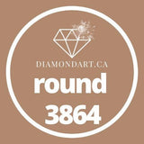 Round Diamonds DMC 3800 - 5200-500 diamonds (3 grams)-3864-DiamondArt.ca