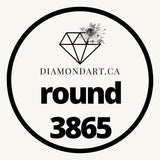 Round Diamonds DMC 3800 - 5200-500 diamonds (3 grams)-3865-DiamondArt.ca