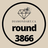 Round Diamonds DMC 3800 - 5200-500 diamonds (3 grams)-3866-DiamondArt.ca