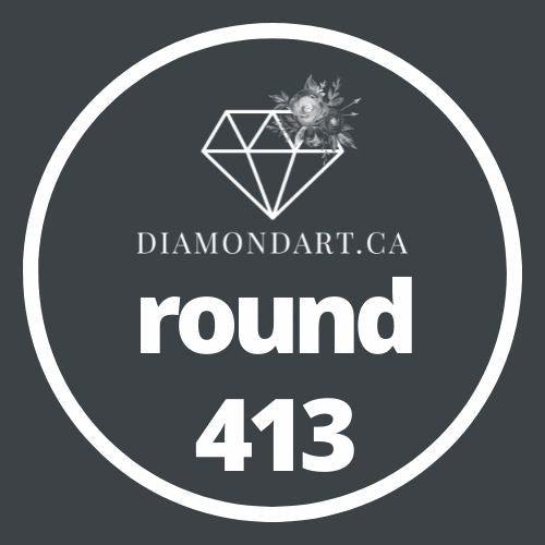Round Diamonds DMC 100 - 499-500 diamonds (3 grams)-413-DiamondArt.ca