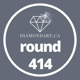 Round Diamonds DMC 100 - 499-500 diamonds (3 grams)-414-DiamondArt.ca