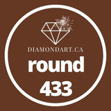 Round Diamonds DMC 100 - 499-500 diamonds (3 grams)-433-DiamondArt.ca