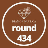 Round Diamonds DMC 100 - 499-500 diamonds (3 grams)-434-DiamondArt.ca