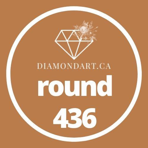 Round Diamonds DMC 100 - 499-500 diamonds (3 grams)-436-DiamondArt.ca