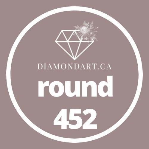 Round Diamonds DMC 100 - 499-500 diamonds (3 grams)-452-DiamondArt.ca