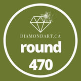 Round Diamonds DMC 100 - 499-500 diamonds (3 grams)-470-DiamondArt.ca