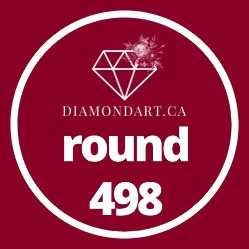 Round Diamonds DMC 100 - 499-500 diamonds (3 grams)-498-DiamondArt.ca
