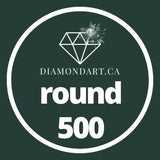 Round Diamonds DMC 500 - 699-500 diamonds (3 grams)-500-DiamondArt.ca