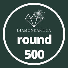 Round Diamonds DMC 500 - 699-500 diamonds (3 grams)-500-DiamondArt.ca