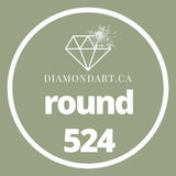 Round Diamonds DMC 500 - 699-500 diamonds (3 grams)-524-DiamondArt.ca