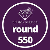 Round Diamonds DMC 500 - 699-500 diamonds (3 grams)-550-DiamondArt.ca