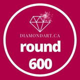 Round Diamonds DMC 500 - 699-500 diamonds (3 grams)-600-DiamondArt.ca