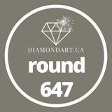 Round Diamonds DMC 500 - 699-500 diamonds (3 grams)-647-DiamondArt.ca
