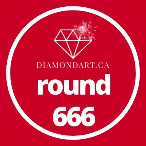 Round Diamonds DMC 500 - 699-500 diamonds (3 grams)-666-DiamondArt.ca