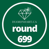Round Diamonds DMC 500 - 699-500 diamonds (3 grams)-699-DiamondArt.ca