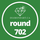 Round Diamonds DMC 700 - 899-500 diamonds (3 grams)-702-DiamondArt.ca