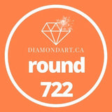 Round Diamonds DMC 700 - 899-500 diamonds (3 grams)-722-DiamondArt.ca