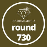 Round Diamonds DMC 700 - 899-500 diamonds (3 grams)-730-DiamondArt.ca