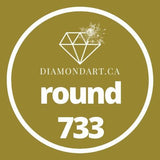 Round Diamonds DMC 700 - 899-500 diamonds (3 grams)-733-DiamondArt.ca