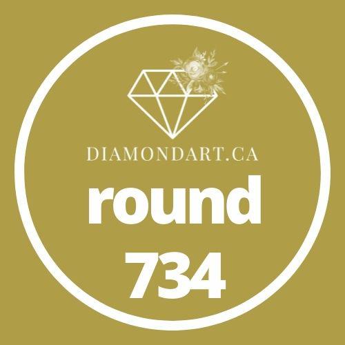 Round Diamonds DMC 700 - 899-500 diamonds (3 grams)-734-DiamondArt.ca