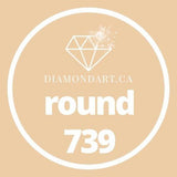 Round Diamonds DMC 700 - 899-500 diamonds (3 grams)-739-DiamondArt.ca