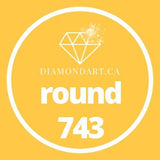 Round Diamonds DMC 700 - 899-500 diamonds (3 grams)-743-DiamondArt.ca