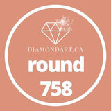 Round Diamonds DMC 700 - 899-500 diamonds (3 grams)-758-DiamondArt.ca