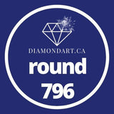 Round Diamonds DMC 700 - 899-500 diamonds (3 grams)-796-DiamondArt.ca