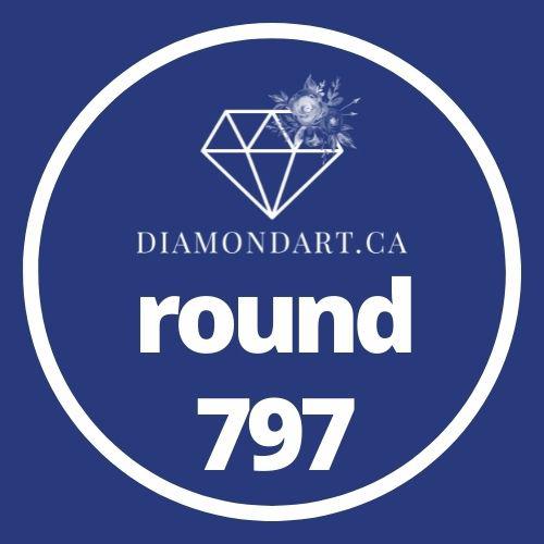 Round Diamonds DMC 700 - 899-500 diamonds (3 grams)-797-DiamondArt.ca