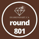 Round Diamonds DMC 700 - 899-500 diamonds (3 grams)-801-DiamondArt.ca