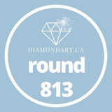 Round Diamonds DMC 700 - 899-500 diamonds (3 grams)-813-DiamondArt.ca