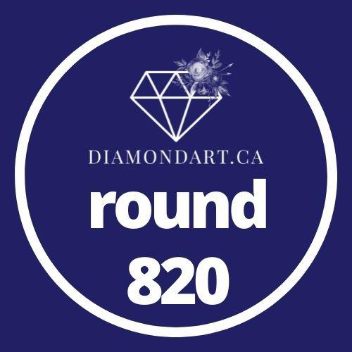 Round Diamonds DMC 700 - 899-500 diamonds (3 grams)-820-DiamondArt.ca