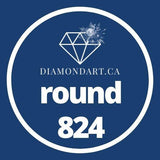 Round Diamonds DMC 700 - 899-500 diamonds (3 grams)-824-DiamondArt.ca