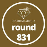 Round Diamonds DMC 700 - 899-500 diamonds (3 grams)-831-DiamondArt.ca
