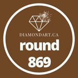 Round Diamonds DMC 700 - 899-500 diamonds (3 grams)-869-DiamondArt.ca