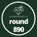 Round Diamonds DMC 700 - 899-500 diamonds (3 grams)-890-DiamondArt.ca